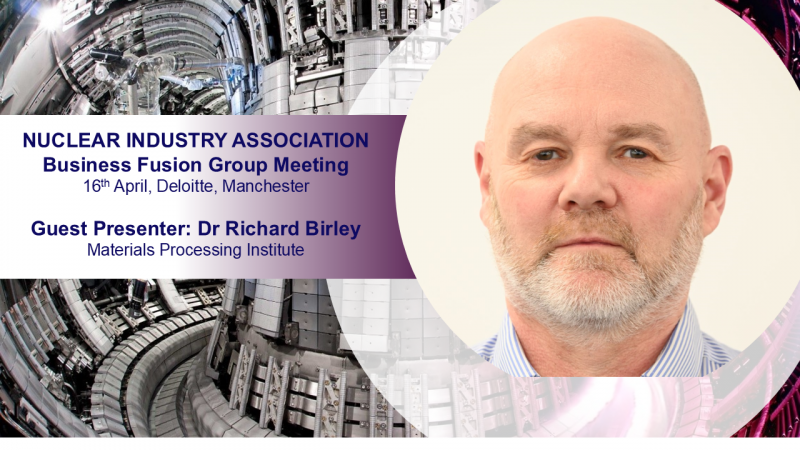 Richard Birley invited to speak at Nuclear Event